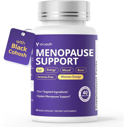 Accio Vivi Youth Menopause Support front bottle view