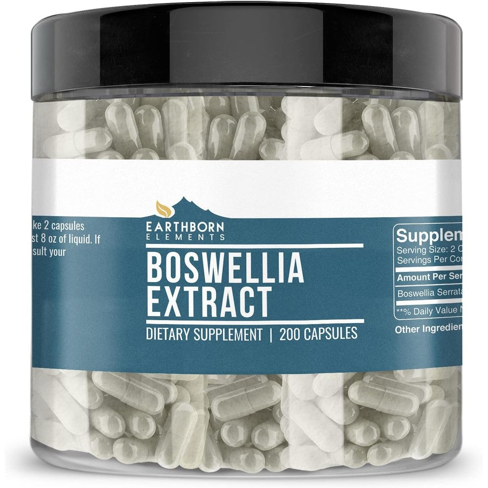 earthborn elementsboswellia serrata extract 200 capsules bottle