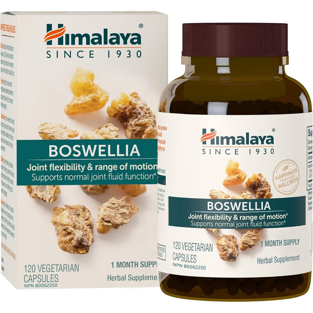 himalaya boswellia serrata extract 120 capsules bottle