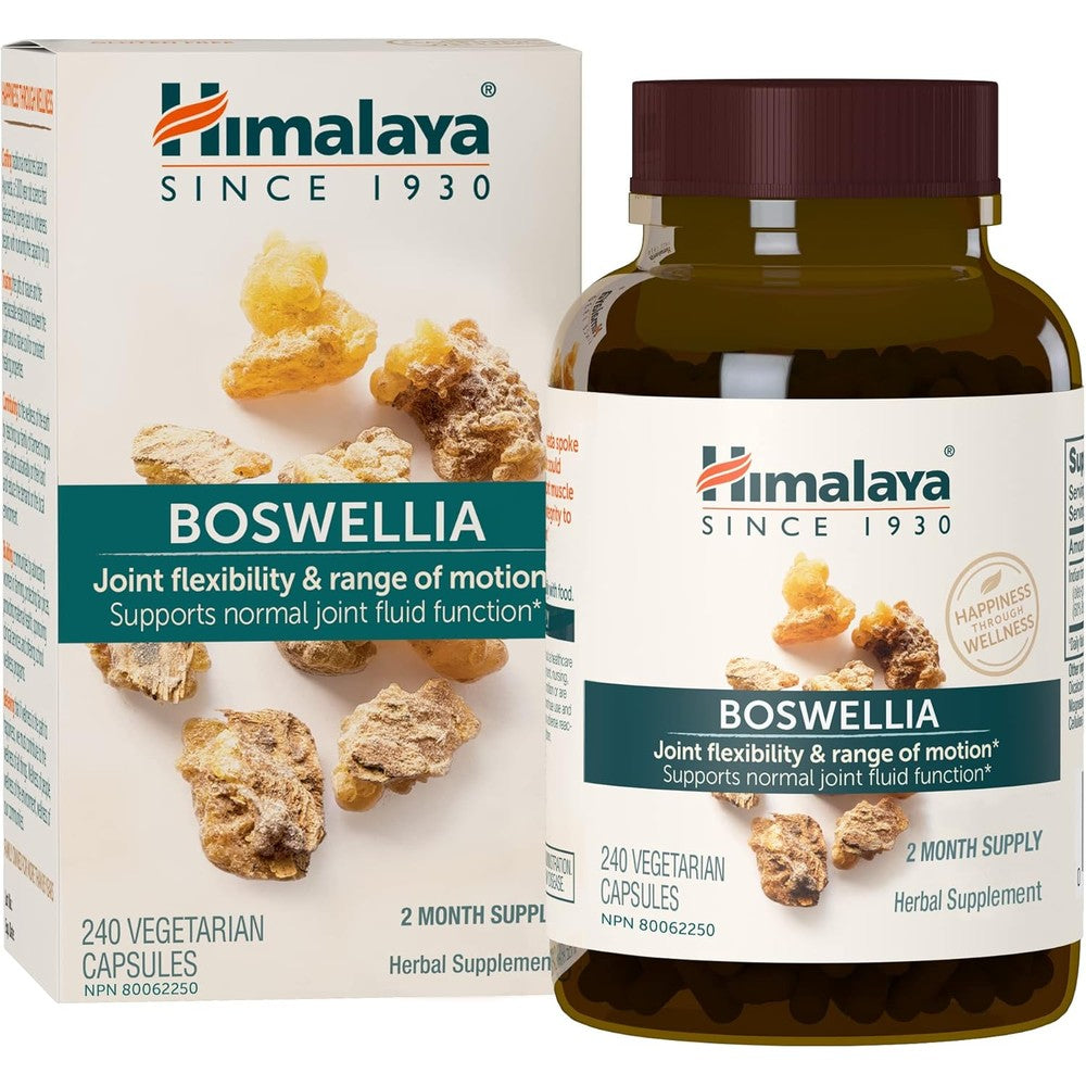 himalaya wellness ashwagandha Boswellia 250mg capsules 240 count bottle