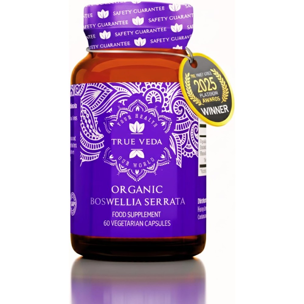 True Veda Organic Boswellia extract capsules bottle