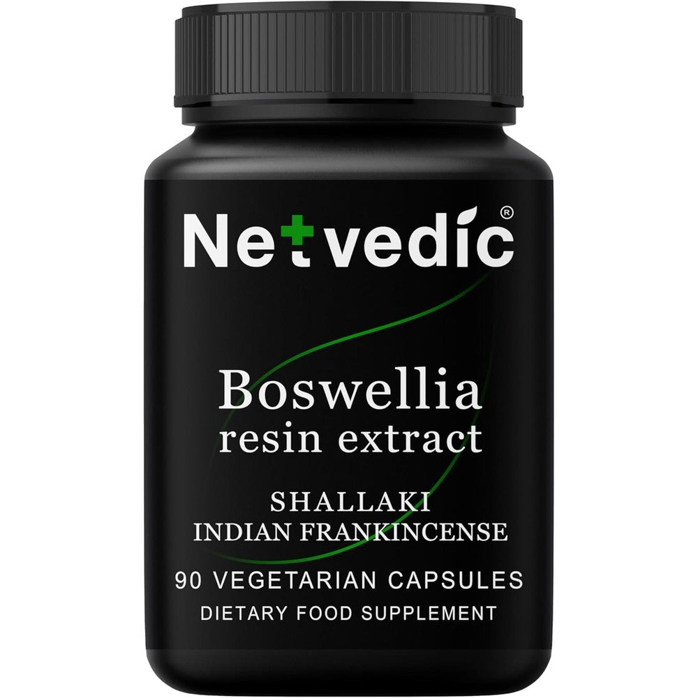 netvedic boswellia serrata extract 400mg 90 capsules bottle