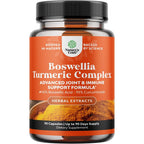 natures craft boswellia serrata turmeric supplement 90 capsules bottle