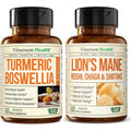 vimerson boswellia turmeric lions mane mushroom supplement bundle