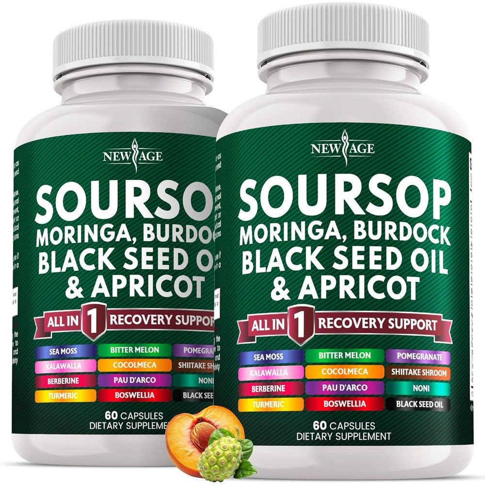 new age soursop supplement superfood capsules bottle