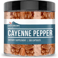 Earthborn Elements Cayenne Pepper 200 Capsules front view bottle for metabolism support.