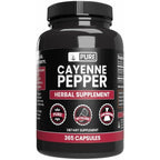 Pure Original Ingredients Cayenne Pepper 365 capsules front view bottle