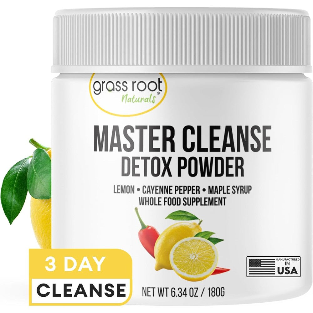 Grass Root Naturals Master Cleanse Detox Powder front view container