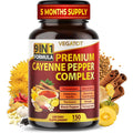 VEGATOT Organic Cayenne Pepper 9IN1 Complex front view bottle for metabolism boost