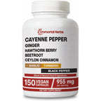 Immortal Herbs Cayenne Pepper Capsules 150 count front bottle view