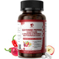 Lukaree Cayenne Pepper 18 in 1 Complex 120 capsules front view bottle for circulation support