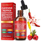 John Rambo Beyxdu Cayenne Pepper Drops front view showing the product label and sixty milliliters dropper bottle.