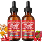 Arkture Cayenne Pepper Drops front view bottle with dropper liquid dietary supplement