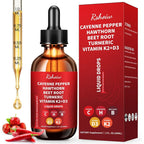 Rshoiw Cayenne Pepper Drops front view bottle for metabolism support