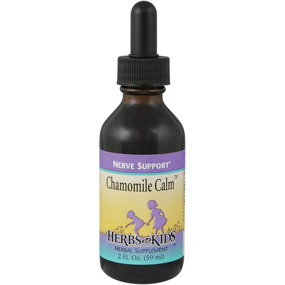 Herbs For Kids Chamomile Calm liquid herbal supplement bottle front view