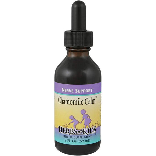 Herbs For Kids Chamomile Calm liquid herbal supplement bottle front view