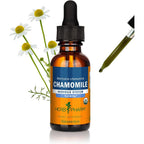 Herb Pharm Chamomile Extract Organic Liquid Herbal Supplement front view bottle for nervous system support