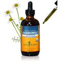 Herb Pharm Certified Organic Chamomile Liquid Extract four fluid ounce front bottle view for nervous system support.