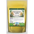 Terravita German Chamomile Blue Flower Tea front view pouch containing 50 unbleached tea bags