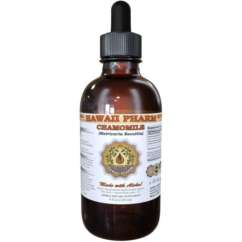 Hawaii Pharm Chamomile Liquid Extract four ounce bottle front view