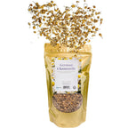 bMAKER Dried Chamomile Flowers front view of the packaging bag showing whole loose leaf tea herbs.