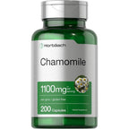 Horbaach Chamomile Flower Extract 1100mg 200 capsules front bottle view