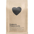 Harts of America Organic Chamomile Tea 5 Ounce pouch front view showing organic loose leaf herbal tea packaging.