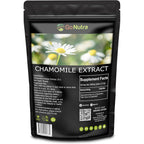 Go Nutra Chamomile Extract Powder front view of eight ounce bag for natural sleep support.