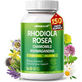 Ultra Herbs Rhodiola Rosea 11-in-1 blend dietary supplement front view bottle for natural mood support.