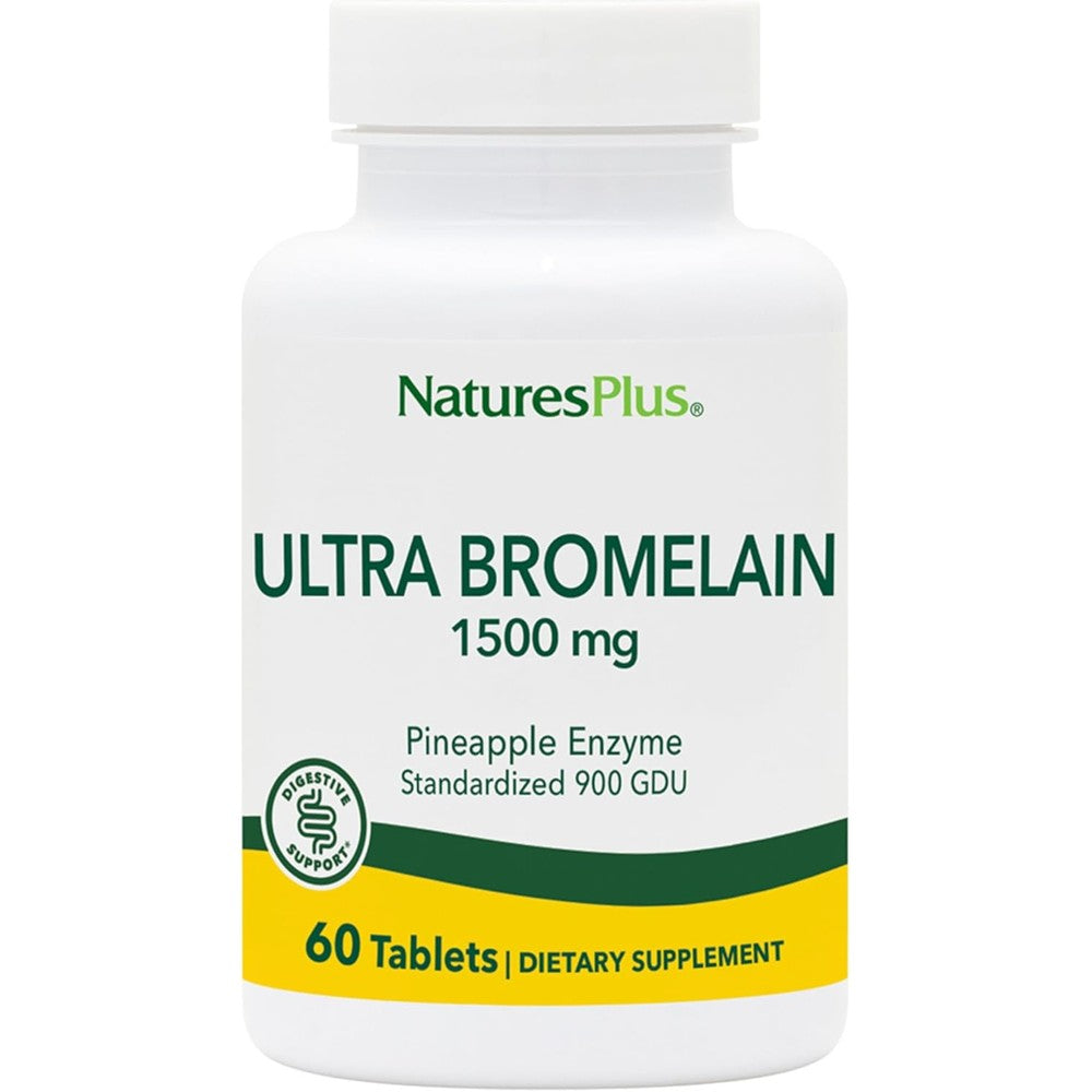 NaturesPlus Ultra Bromelain 1500 mg front view
