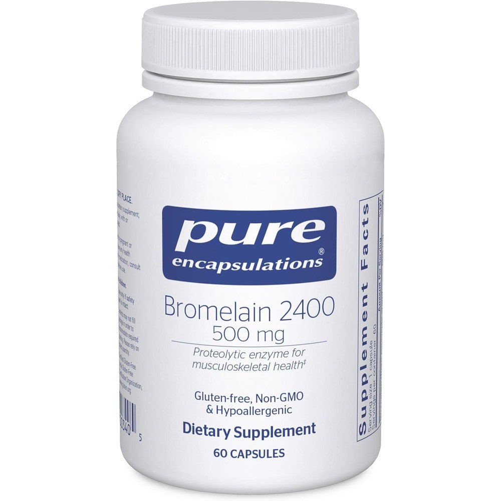 Pure Encapsulations Bromelain 2400 front bottle view