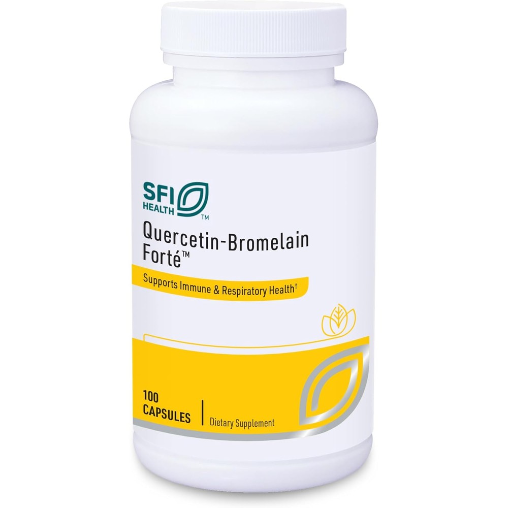 SFI Health Klaire Labs Quercetin Bromelain Forte front bottle view