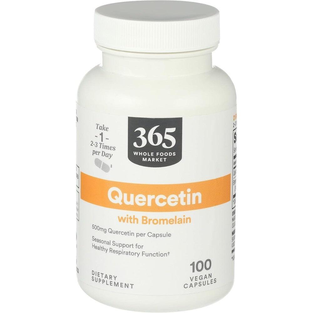 Whole Foods Market Quercetin with Bromelain 100 Capsules front view