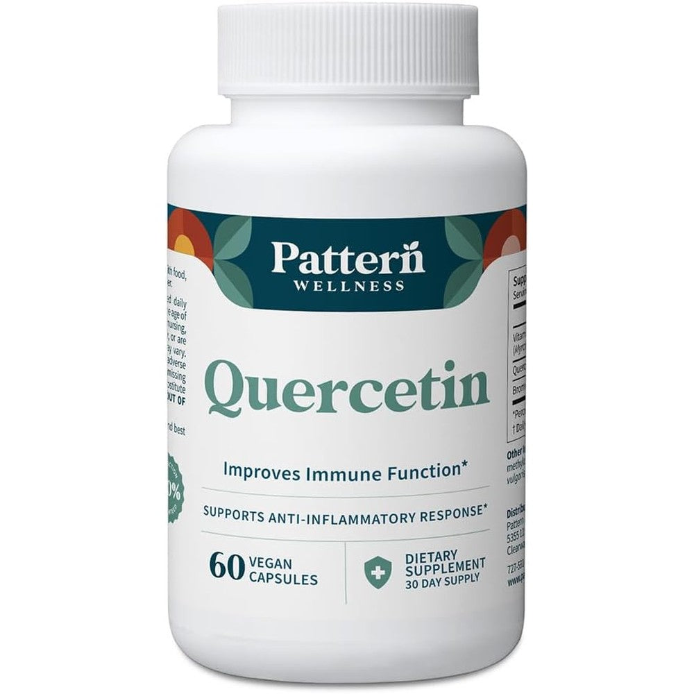 Pattern Wellness Quercetin with Bromelain 60 Capsules front view