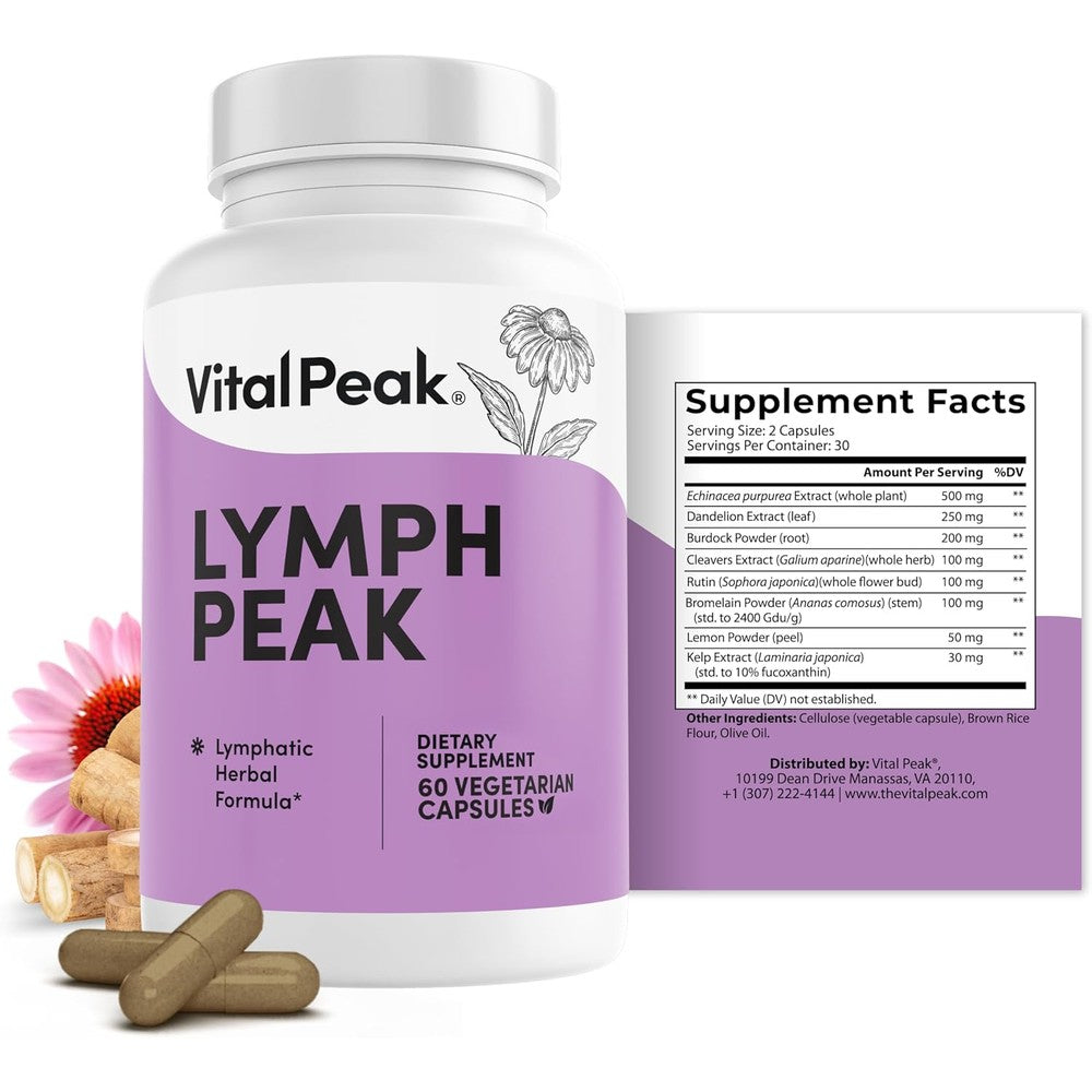 Vital Peak Herbal and Enzyme Wellness Capsules front view