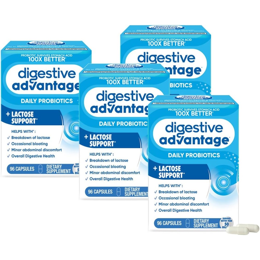Digestive Advantage Lactose Defense Probiotics front view for dairy digestion support