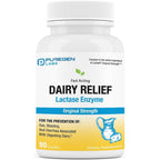 Puregen Labs Dairy Relief front view bottle packaging