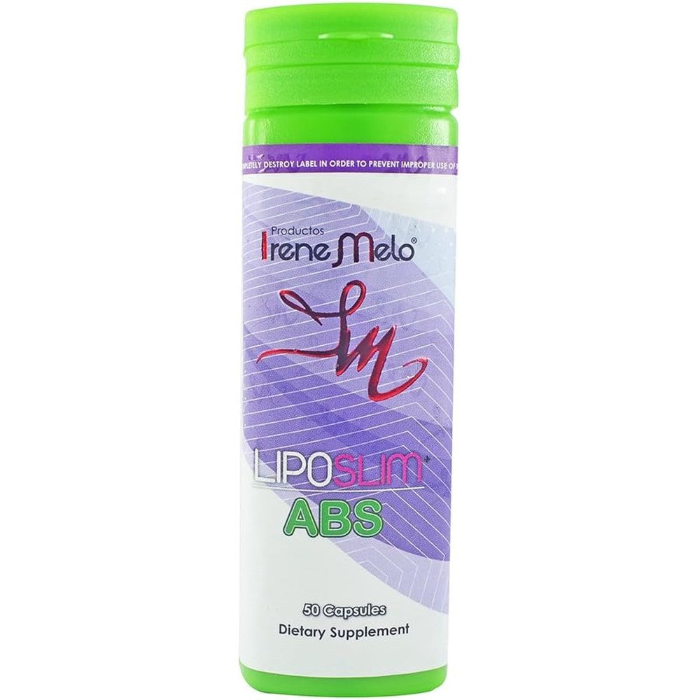 Productos Irene Melo LipoSlim ABS 50 capsules bottle front view for natural weight management