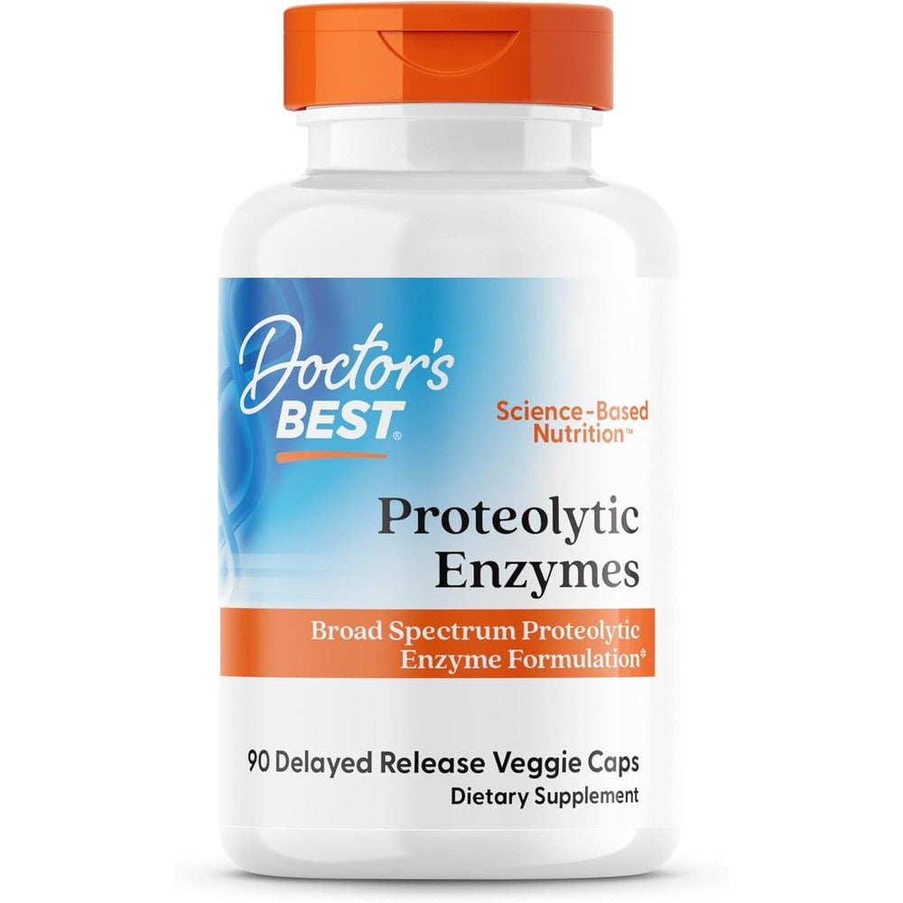 Doctor's Best Proteolytic Enzymes front bottle view