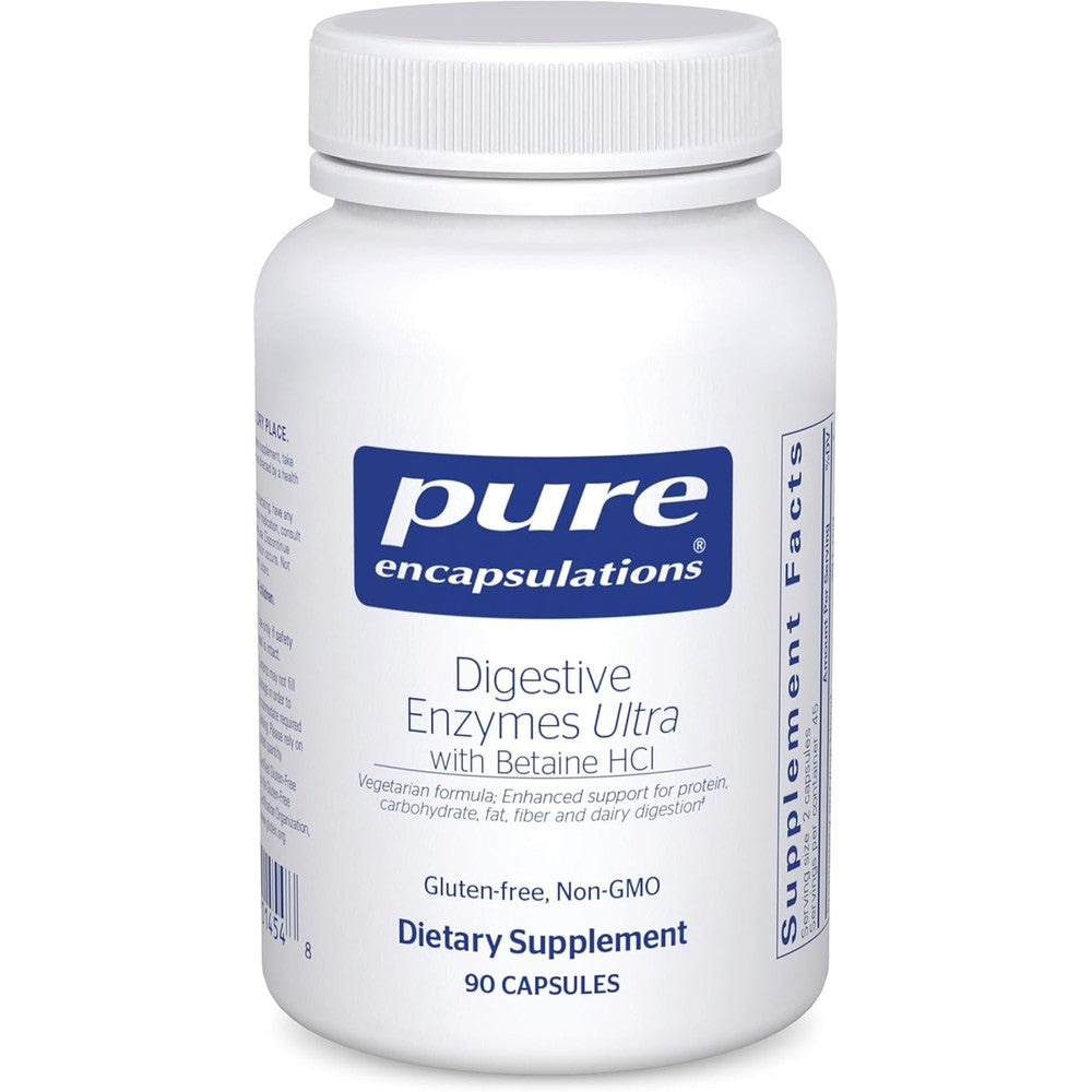 Pure Encapsulations Digestive Enzymes Ultra front bottle view