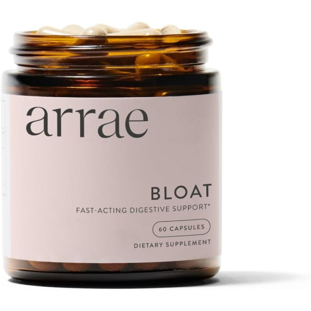 Arrae Digestive Enzymes for Bloating Support 60 capsules front view bottle