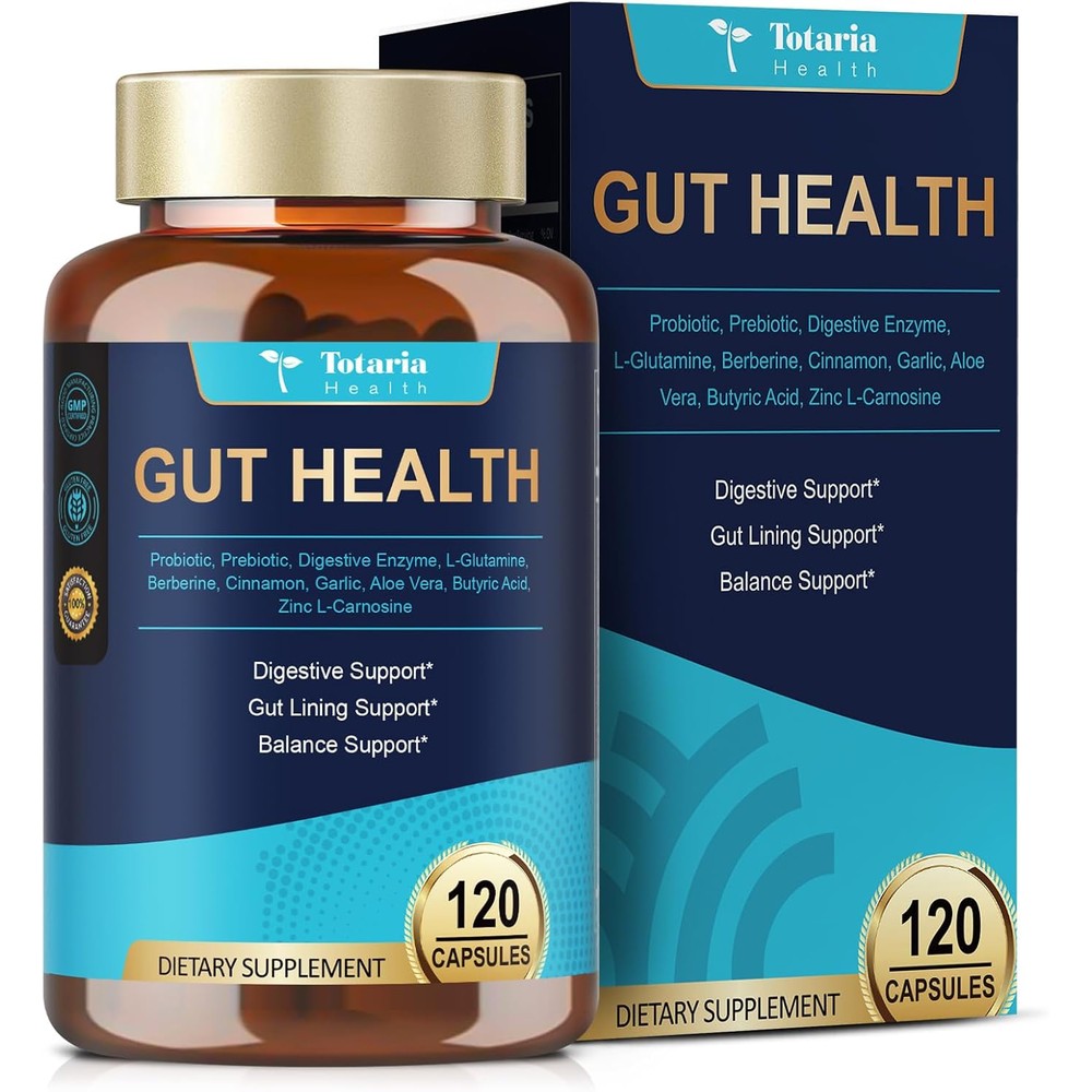 Totaria probiotic gut health supplement bottle front view