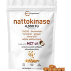 Micro Ingredients Nattokinase Four Thousand FU Softgels pouch front view cardiovascular supplement