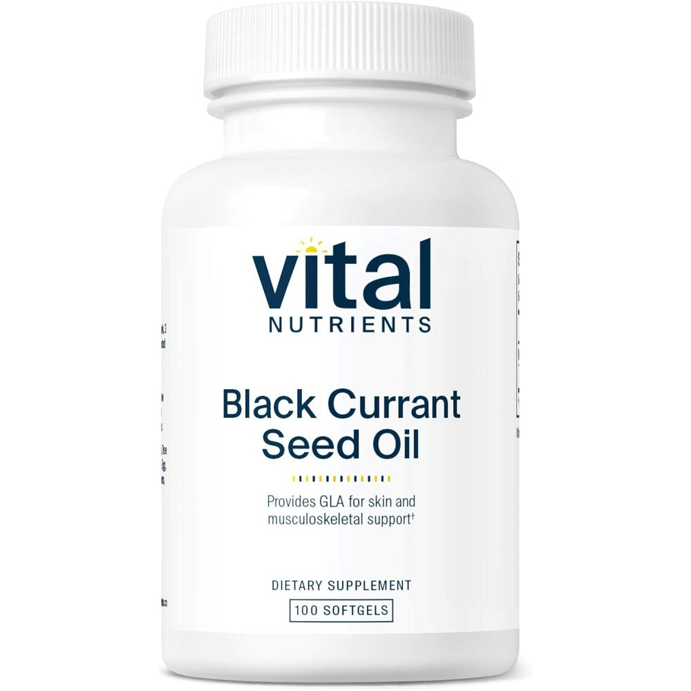 Vital Nutrients Black Currant Seed Oil supplement bottle front view