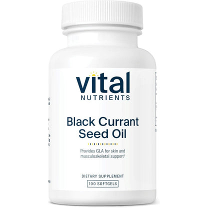 Vital Nutrients Black Currant Seed Oil supplement bottle front view