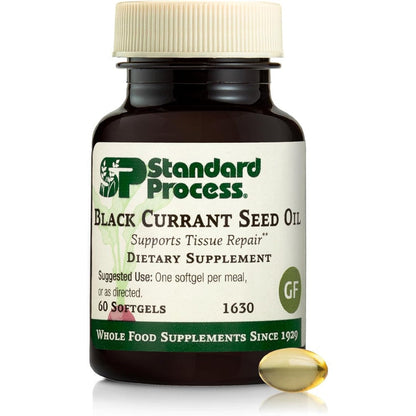 Standard Process Black Currant Seed Oil 60 softgels front view
