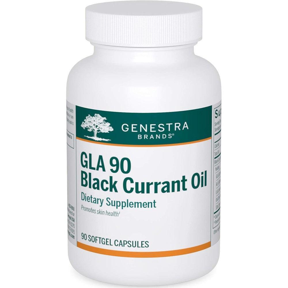 Genestra GLA 90 Black Currant Oil capsules front view