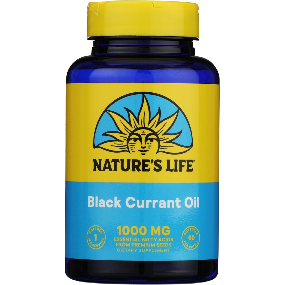 Health From The Sun Black Currant Oil 1000 mg bottle front view