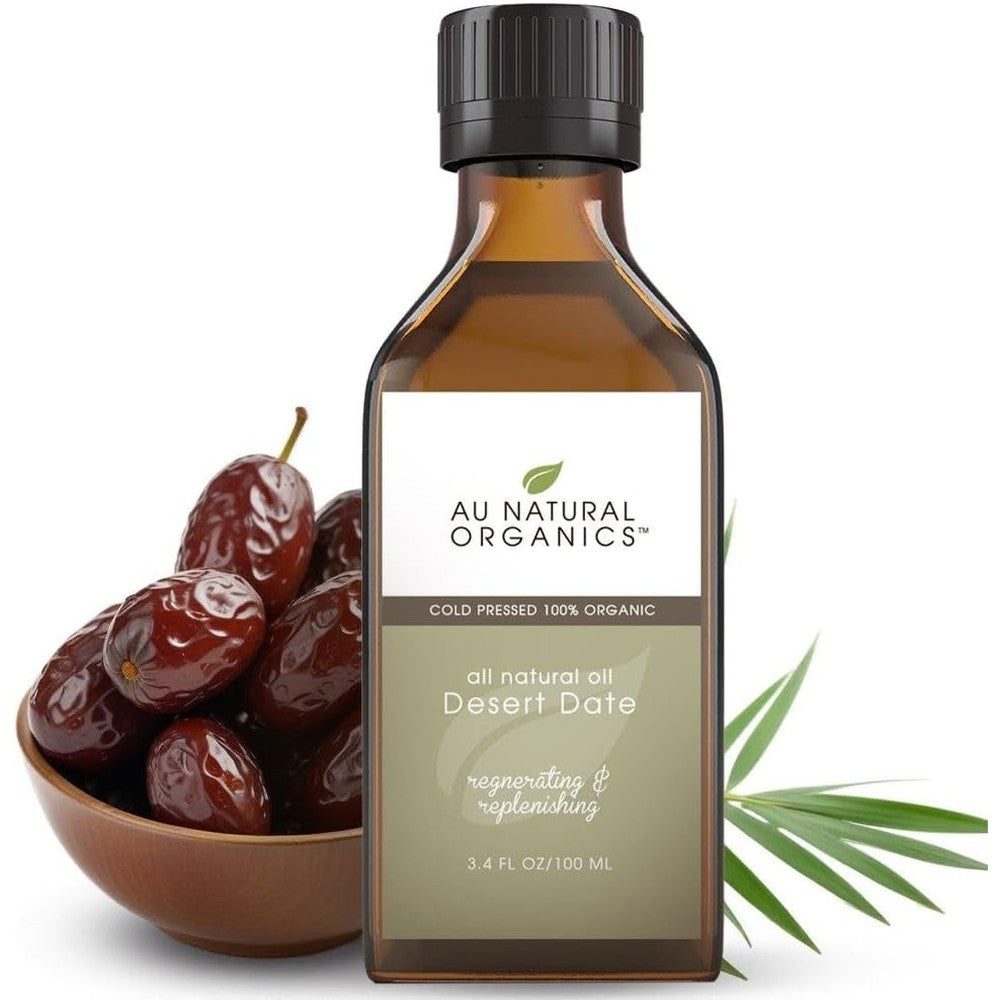 Au Natural Organics Desert Date Oil bottle front view