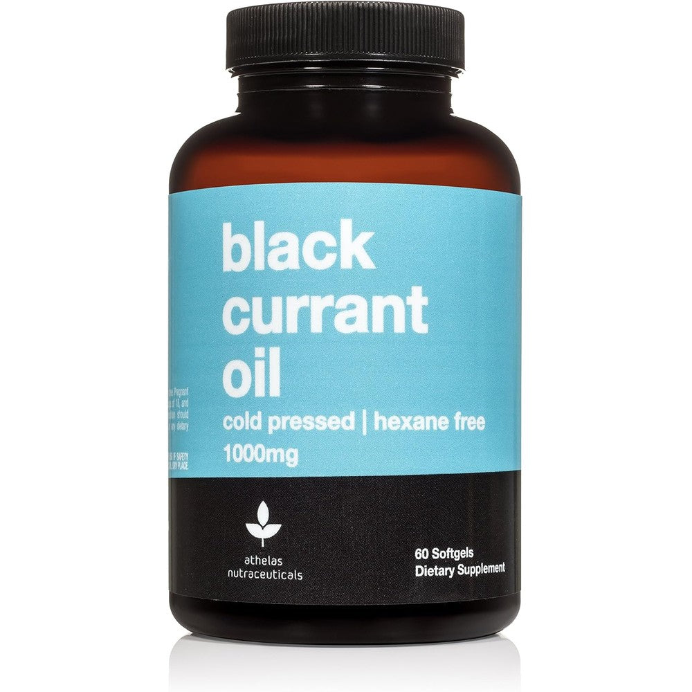Athelas Nutraceuticals Black Currant Oil 1000mg bottle front view